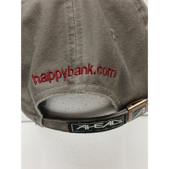 Happy State Bank Logo Adjustable Strap Cap Lightly Used Great Condition - Picture 5 of 10